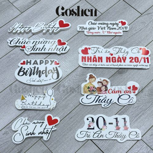 (Lẻ 1 cái) BANNER Theo Even, Nhiều Mẫu Mã, Dày, Cứng Cáp 12cm.