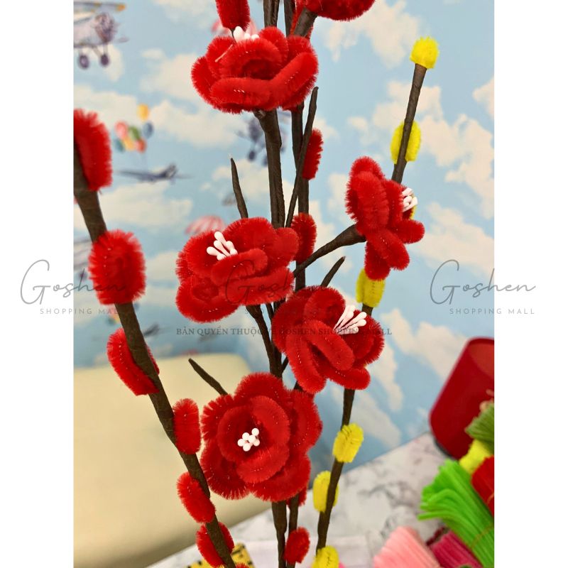 (Sỉ Bó 40s-100s) Sợi Kẽm Nhung Dày-Chất Kẽm Đẹp Làm Hoa, Làm Đồ Handmade
