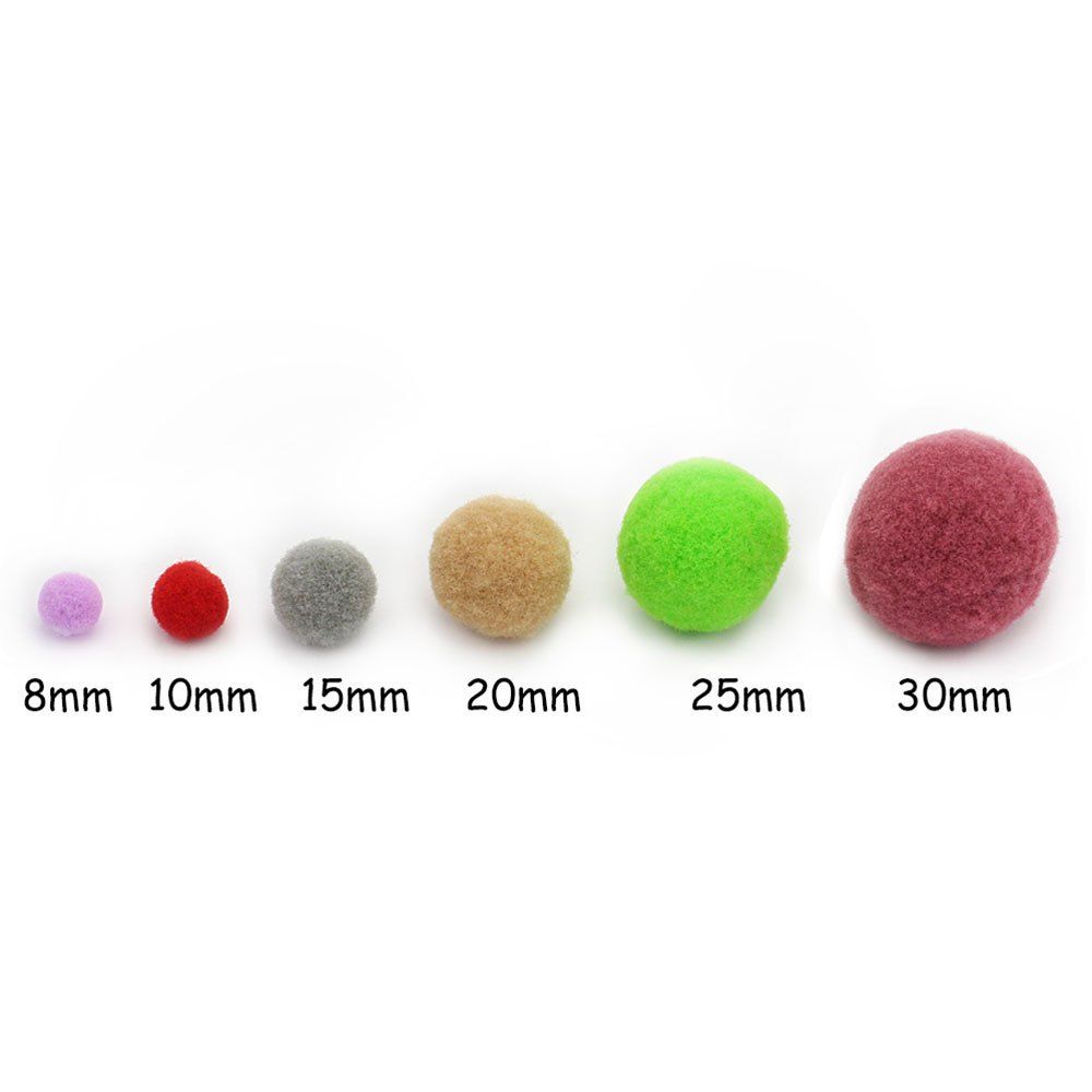 Pom Pom Cục Bông Hàng Đẹp Dùng Trang Trí, Làm Đồ Handmade Nhiều Kích Cỡ