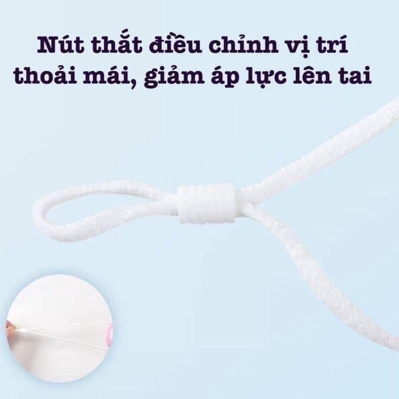 Set 3 cái Khẩu trang hình gấu 3D cho bé từ 0-3 tuổi thương hiệu Unimask cao cấp xuất Nhật