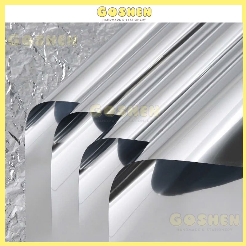 ( 58*58cm) Giấy Bạc Tráng Gương Cao Cấp Gói Hoa.- Gói Quà