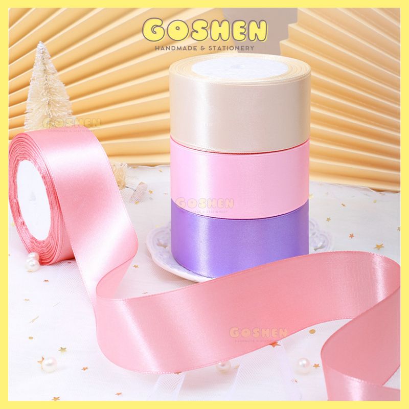 (4cm x 22met) 1 Cuộn Dây Ruy Băng Lụa Bản 4cm
