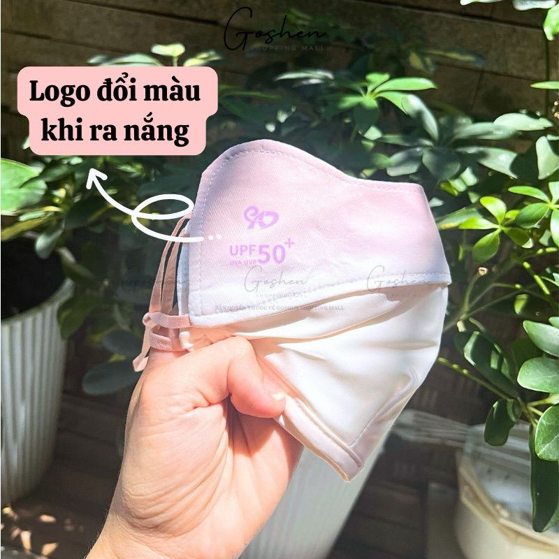 Khẩu Trang Vải Chống Tia UV, Chống Nắng Cao Cấp UPF50+ Thoáng Khí Ôm Trọn Mặt