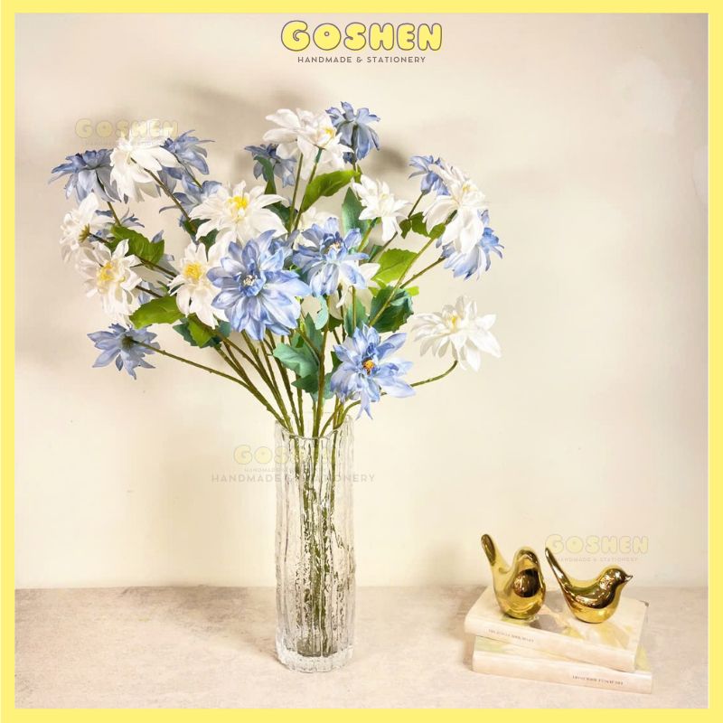 Hoa Thược Dược Bằng Vải Dùng Trang Trí, Decor, Làm Giỏ Quà, Tháp Bánh Nước