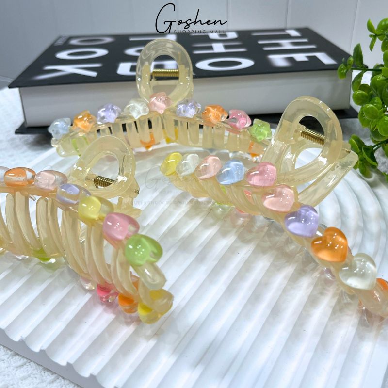 Kẹp Tóc Cho Tóc Dài Và Nhiều Tim Sao Dễ Thương Hàn Quốc