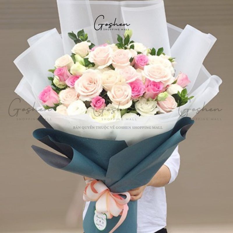 (58cm x 58cm) Giấy Bóng Mờ Trơn. Gói Hoa Gói Quà Dày Dặn