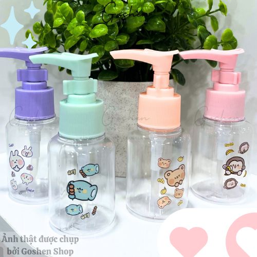 Chai Lọ Chiết Mỹ Phẩm 50ml Du Lịch Tiện Lợi Có Khóa Chống Đổ