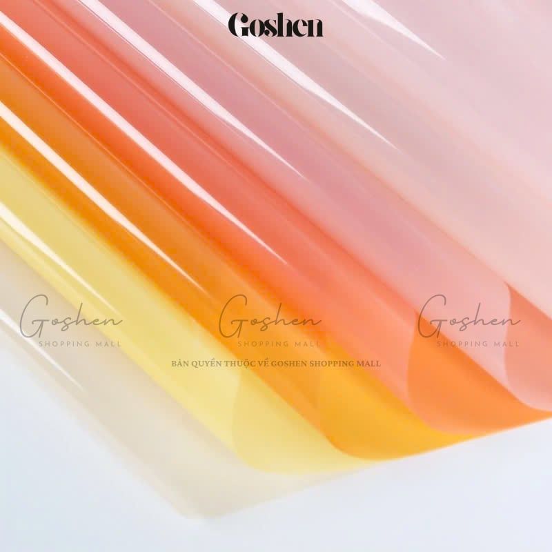 (57*57cm) Giấy Kiếng Thạch Màu Trong Suốt Cao Cấp Không Thấm Nước