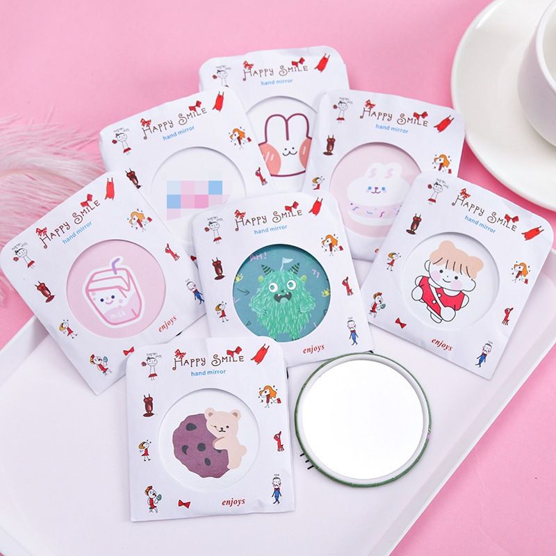Gương Bỏ Túi Mini Hoạt Hình Dễ Thương Tiện Lợi
