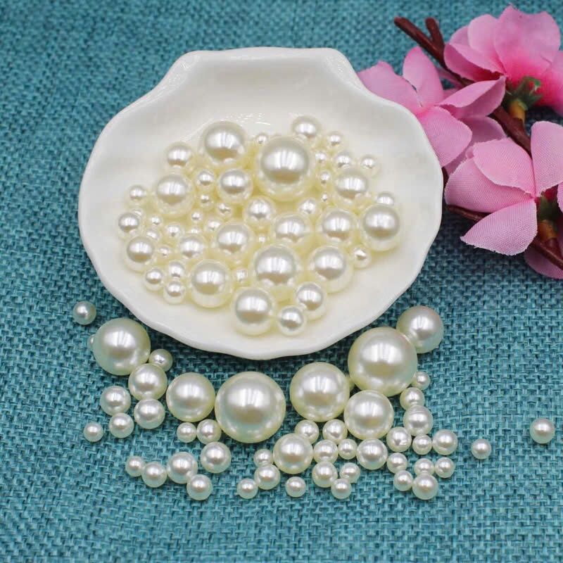 Hạt Nhựa Ngọc Trai Sáng Đẹp Nhiều Size Trang Trí Handmade