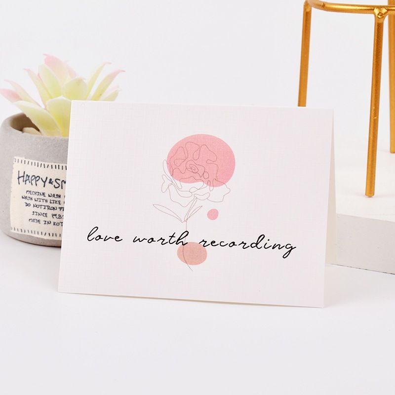 Thiệp Cảm Ơn, Thiệp Chúc Mừng Phong Cách Tối Giản