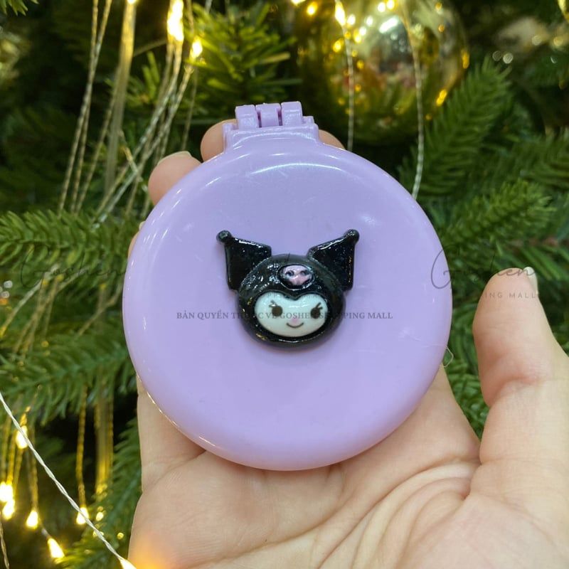 Gương Lược Tròn Mini Charm Hoạt Hình Cute