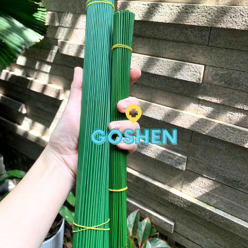 Kẽm cành, kẽm thân, que kẽm bọc nhựa 30cm, 40cm làm thân hoa giả