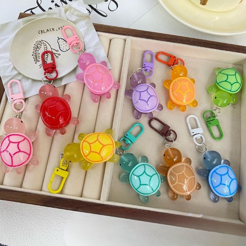 Móc Khóa Rùa Nhiều Màu Mini Xinh Xắn Đáng Yêu