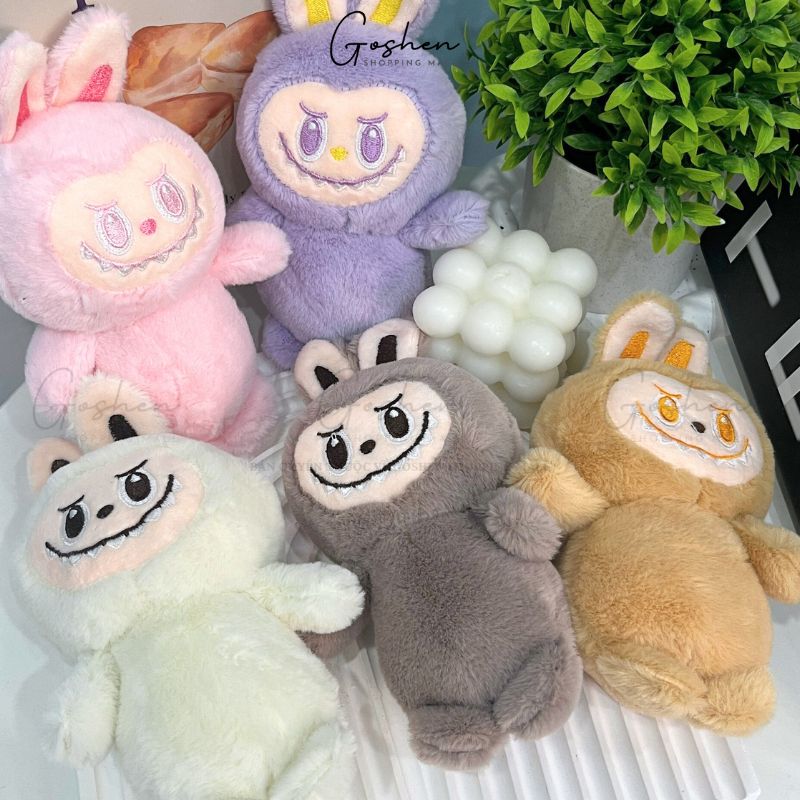 Móc Khóa Gấu Bông Capybara, Labubu Bông Mềm Siêu Dễ Thương