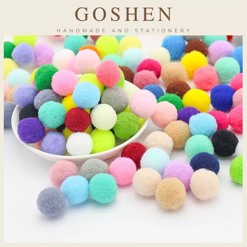 Pom Pom Cục Bông Hàng Đẹp Dùng Trang Trí, Làm Đồ Handmade Nhiều Kích Cỡ
