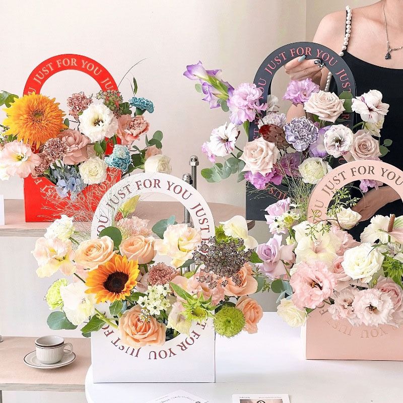 (38*12*22cm) Túi Hộp Đựng Hoa,Lãng Hoa, Giỏ Hoa Nghệ Thuật.