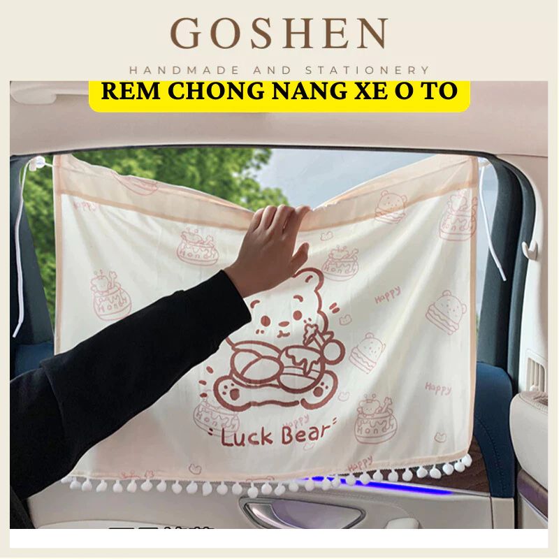 Rèm Cửa Sổ Xe Ô Tô Chống Nắng Hoạt Hình Dễ Thương