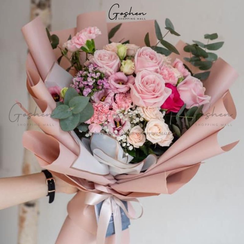 (58cm x 58cm) Giấy Bóng Mờ Trơn. Gói Hoa Gói Quà Dày Dặn