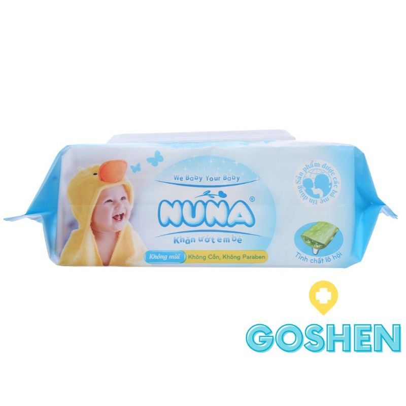 Khăn Ướt Em Bé Nuna (Không mùi) 100 miếng