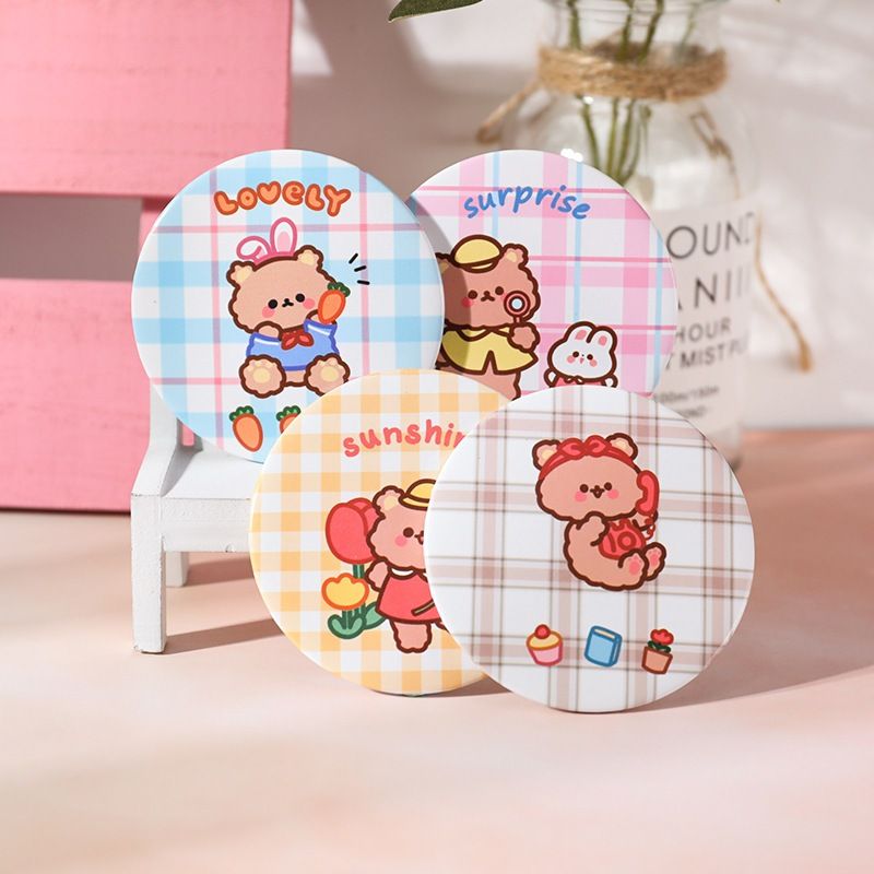 Gương Bỏ Túi Mini Hoạt Hình Dễ Thương Tiện Lợi
