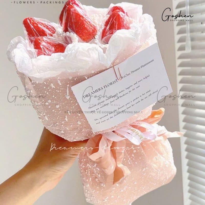 (50cm x Dài 4.8m) Cuộn Lưới Gói Hoa Bọt Tuyết Cao Cấp - Quà Tặng - Handmade