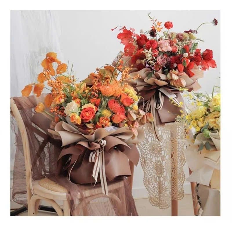 (58*58cm) Giấy Gói Hoa Xốp Hàn Cao Cấp Không Nhăn Không thấm Nước Bó Hoa Đẹp