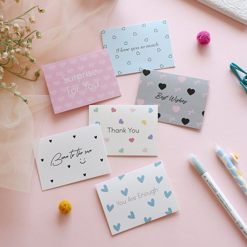 Thiệp Cảm Ơn, Thiệp Chúc Mừng Phong Cách Dễ Thương Hiện Đại