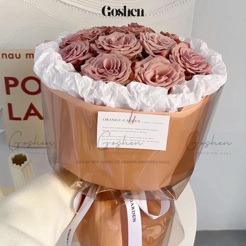 (57*57cm) Giấy Kiếng Thạch Màu Trong Suốt Cao Cấp Không Thấm Nước