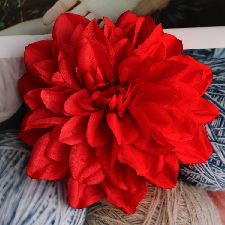 Hoa Thược Dược Bằng Vải Dùng Trang Trí, Decor, Làm Giỏ Quà, Tháp Bánh Nước