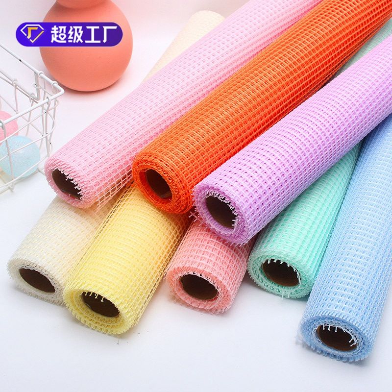 (Ngang 25cm) Cuộn Lưới Ô Vuông Gói Hoa, Qùa Cao Cấp.