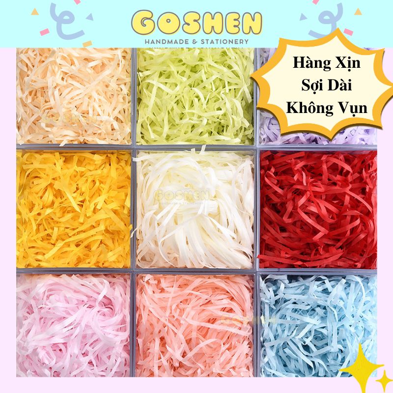 (50g) Giấy Rơm Trang Trí Hộp Quà, Giấy Rơm Lót Hộp Quà Lưu Niệm, Giấy Cắt Sợi Lót Hộp Quà Sinh Nhật