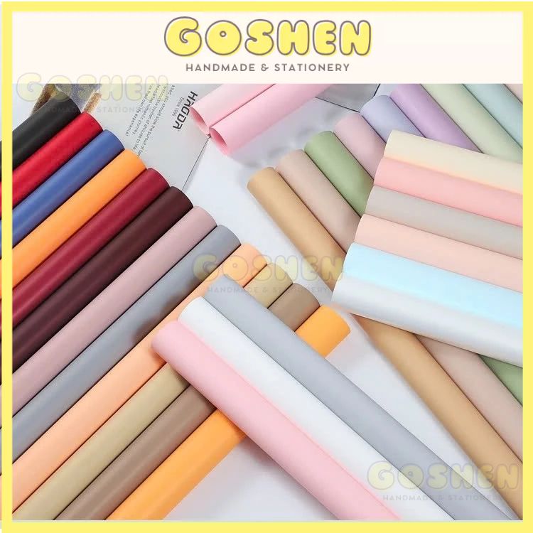 (58*58cm) Giấy Satin Gói Hoa Mờ Đặc Cao Cấp Không Thấm Nước, Màu Đẹp Sắc Nét.