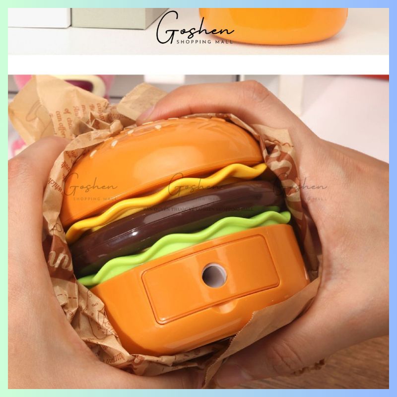 Đèn Ngủ, Đèn Bàn Led Sáng Tạo Hamburger Ánh Sáng Dịu Bảo Vệ Mắt