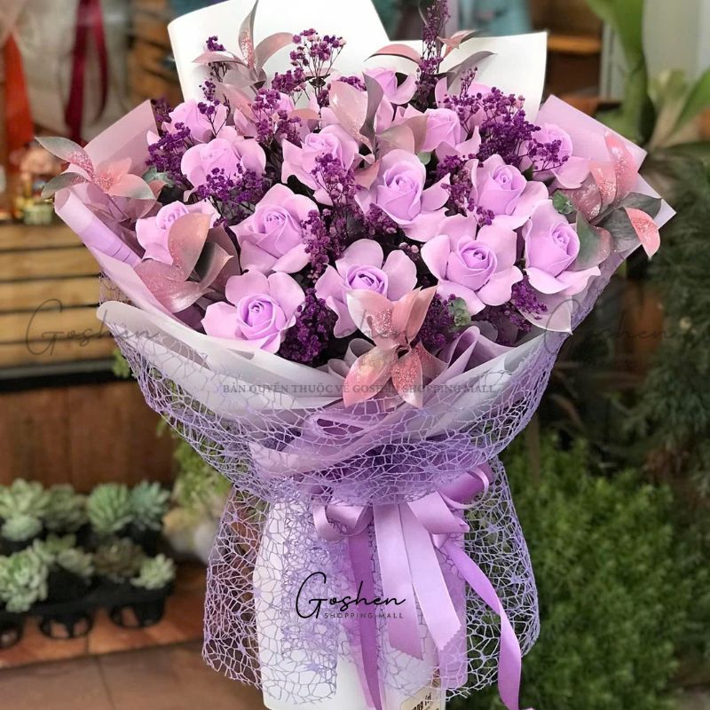 (Ngang 50cm) Cuộn Gói Hoa Lưới Nhện Cao Cấp - Quà Tặng - Handmade
