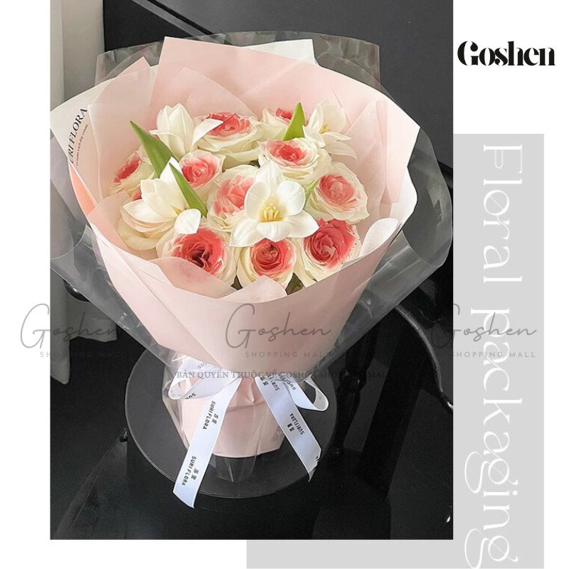 (57*57cm) Giấy Kiếng Thạch Màu Trong Suốt Cao Cấp Không Thấm Nước