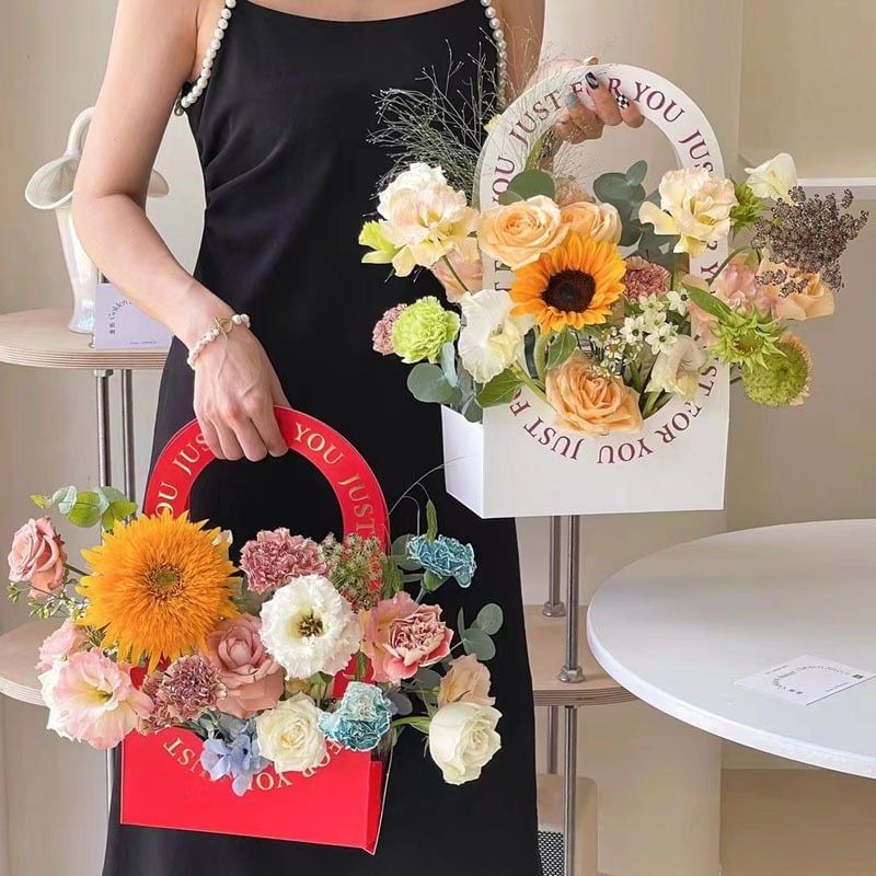 (38*12*22cm) Túi Hộp Đựng Hoa,Lãng Hoa, Giỏ Hoa Nghệ Thuật.