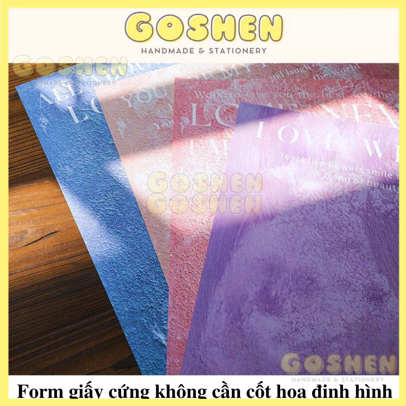 (38x49cm) Giấy Gói Hoa DÀY - Hiệu Ứng Vân Đá - Form Cứng - DIY