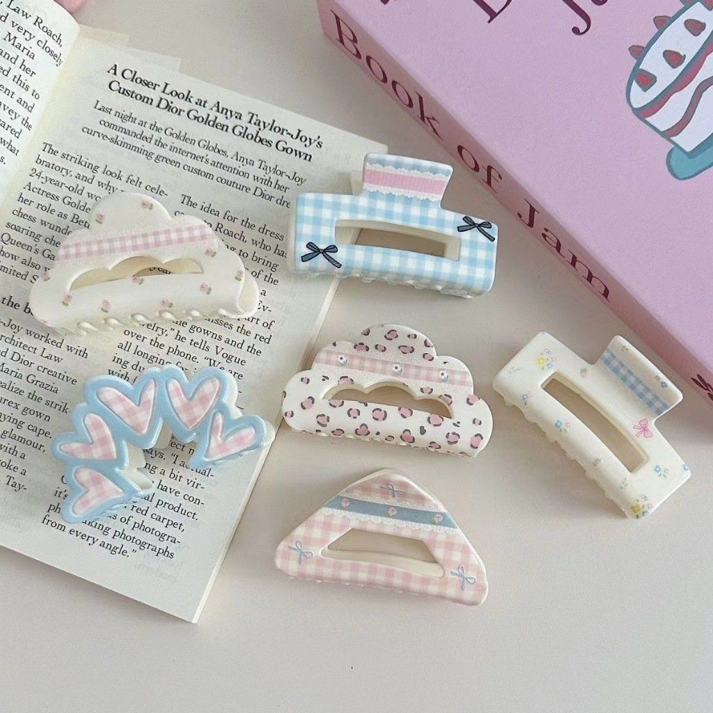 Kẹp Tóc Hoa Nhí Xanh Hồng Pastel Phong Cách Hàn Quốc