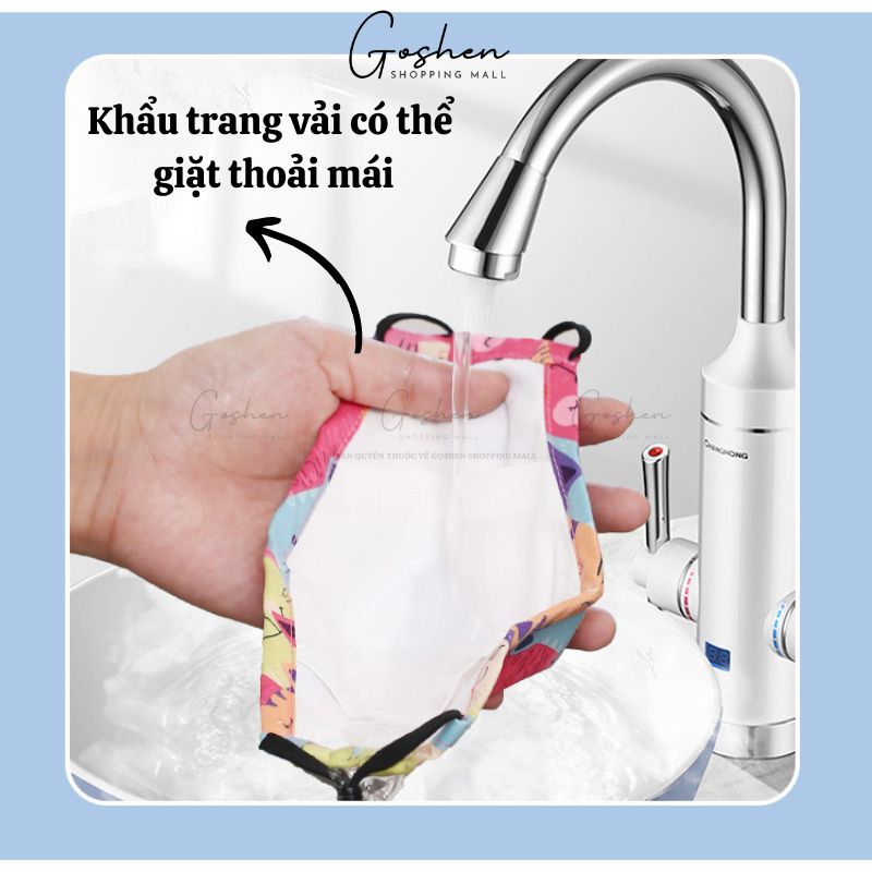 Khẩu Trang Vải Trẻ Em (13-25kg) Chống Nắng Chống Bụi