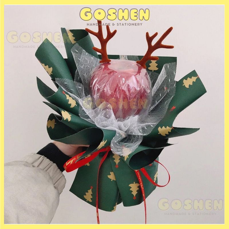 Giấy Gói Hoa, Giấy Gói Quà Hoạ Tiết Noel Cao Cấp, Dày Dặn