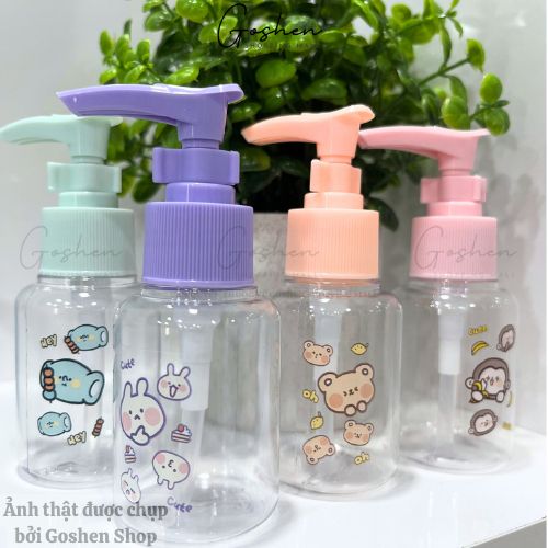 Chai Lọ Chiết Mỹ Phẩm 50ml Du Lịch Tiện Lợi Có Khóa Chống Đổ