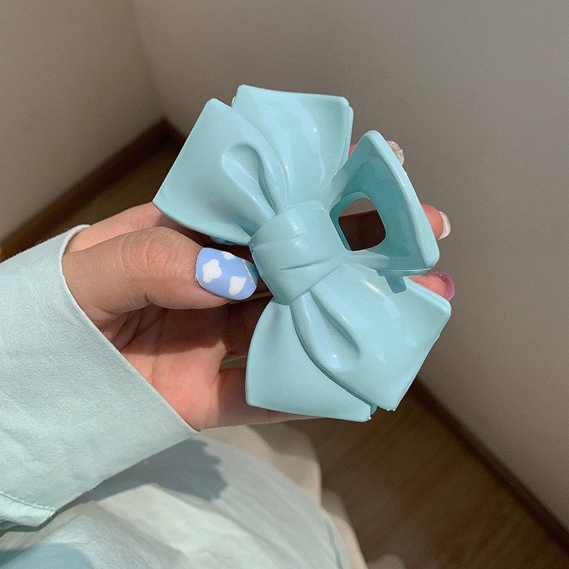 Kẹp Nơ Ngôi Sao Xanh Dương Pastel Cao Cấp Phong Cách Hàn Quốc