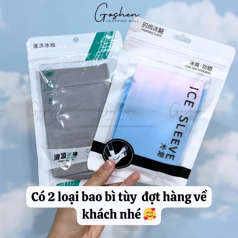 Găng Tay Chống Nắng, Ống Tay Chống Nắng UPF50+ Vải Dày Mịn Mát