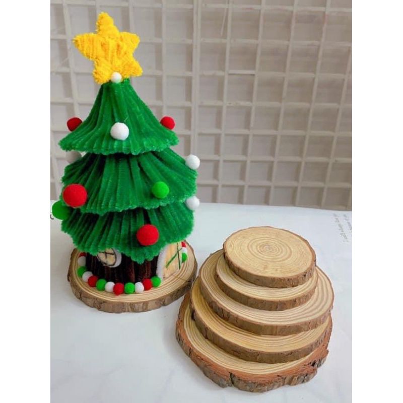 Đế Gỗ, Lót Gỗ Làm Cây Thông, Decor Trang Trí Đạo Cụ Chụp Ảnh