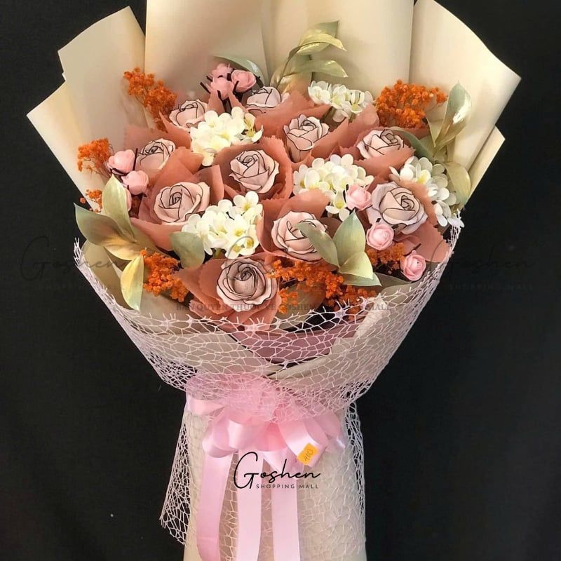 (Ngang 50cm) Cuộn Gói Hoa Lưới Nhện Cao Cấp - Quà Tặng - Handmade