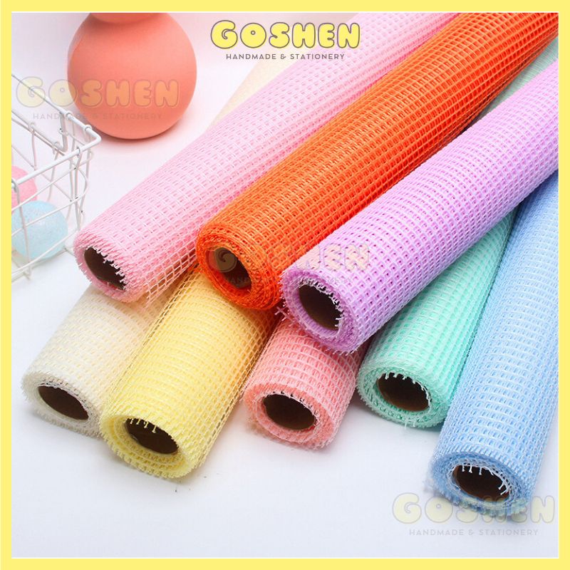 (Ngang 50cm) Cuộn Lưới Ô Vuông Gói Hoa, Qùa Cao Cấp.