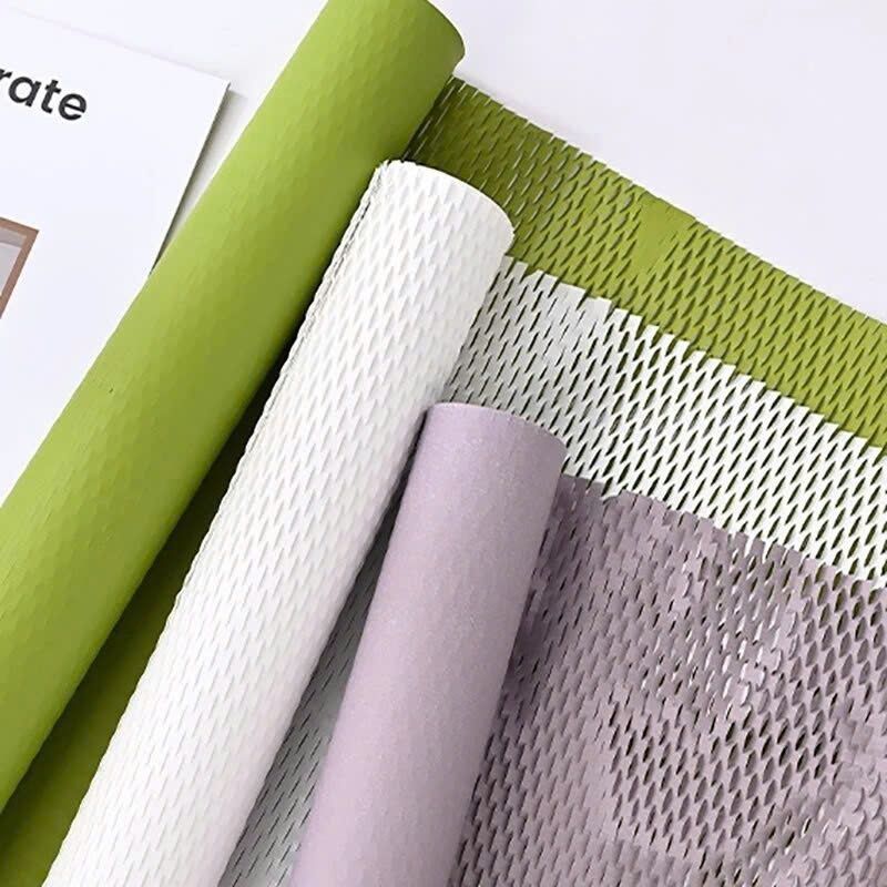 (50cm x 10m) Cuộn Giấy Gói Hoa Tổ Ong, Giấy Kéo Lưới Lục Giác Nghệ Thuật
