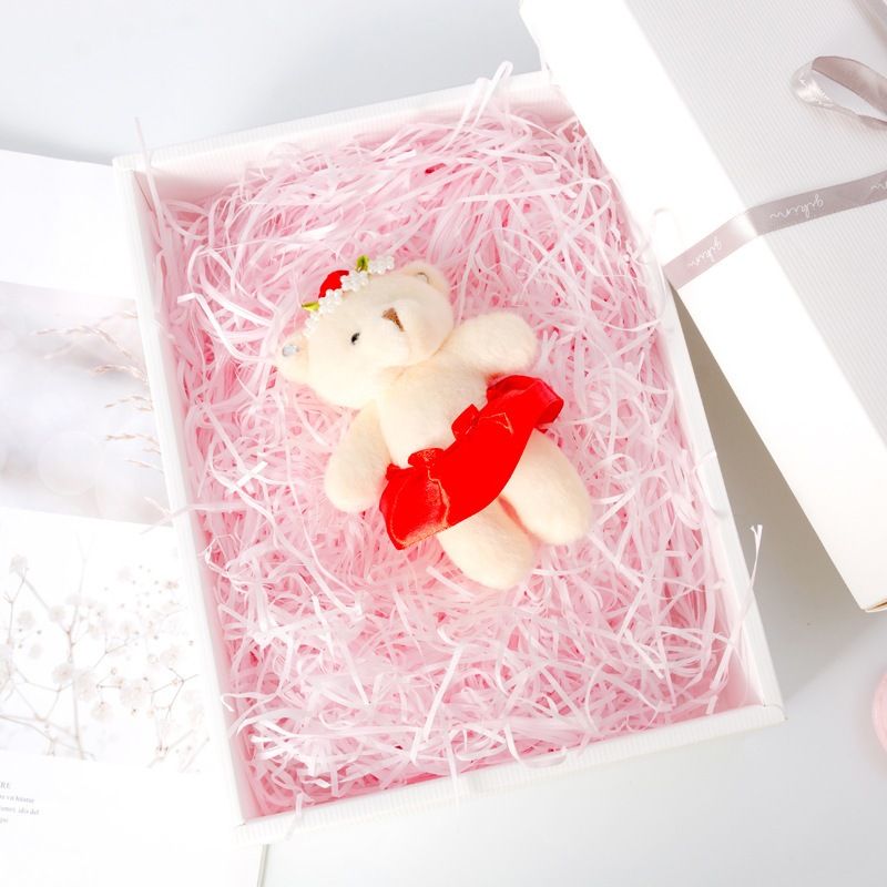 (50g) Giấy Rơm Trang Trí Hộp Quà, Giấy Rơm Lót Hộp Quà Lưu Niệm, Giấy Cắt Sợi Lót Hộp Quà Sinh Nhật