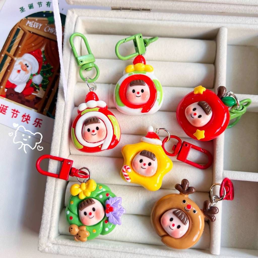 Móc Khóa Charm Noel Giáng Sinh Xinh Xắn Đáng Yêu